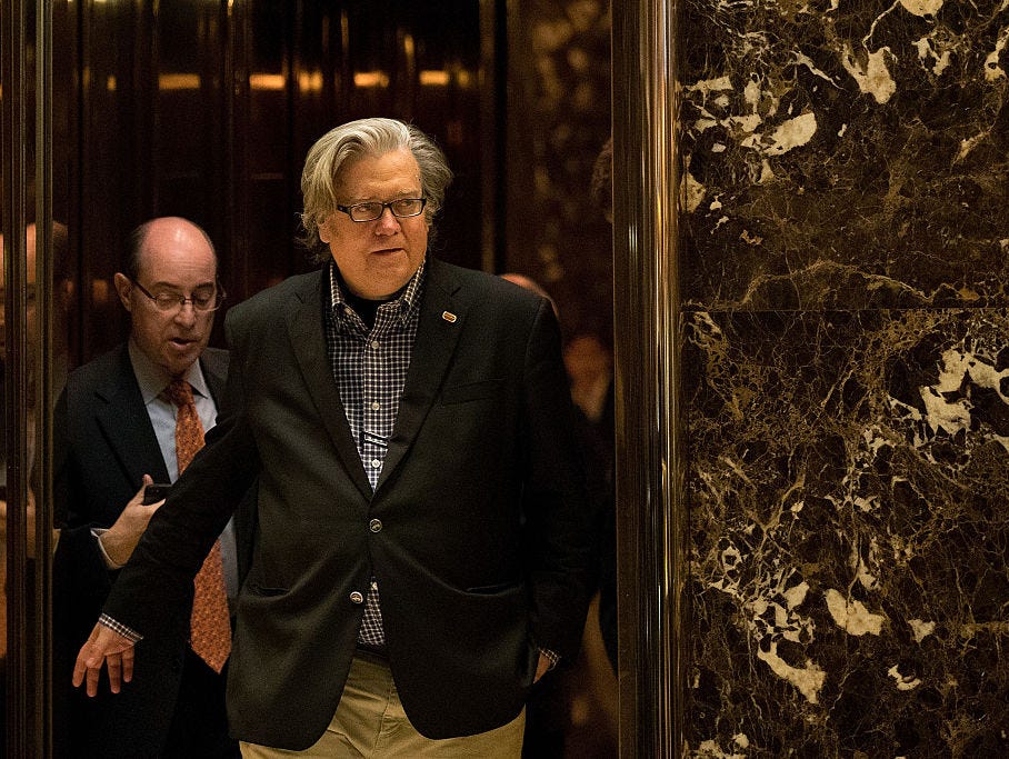 President-elect Donald Trump has named Steve Bannon chief strategist and senior counselor.