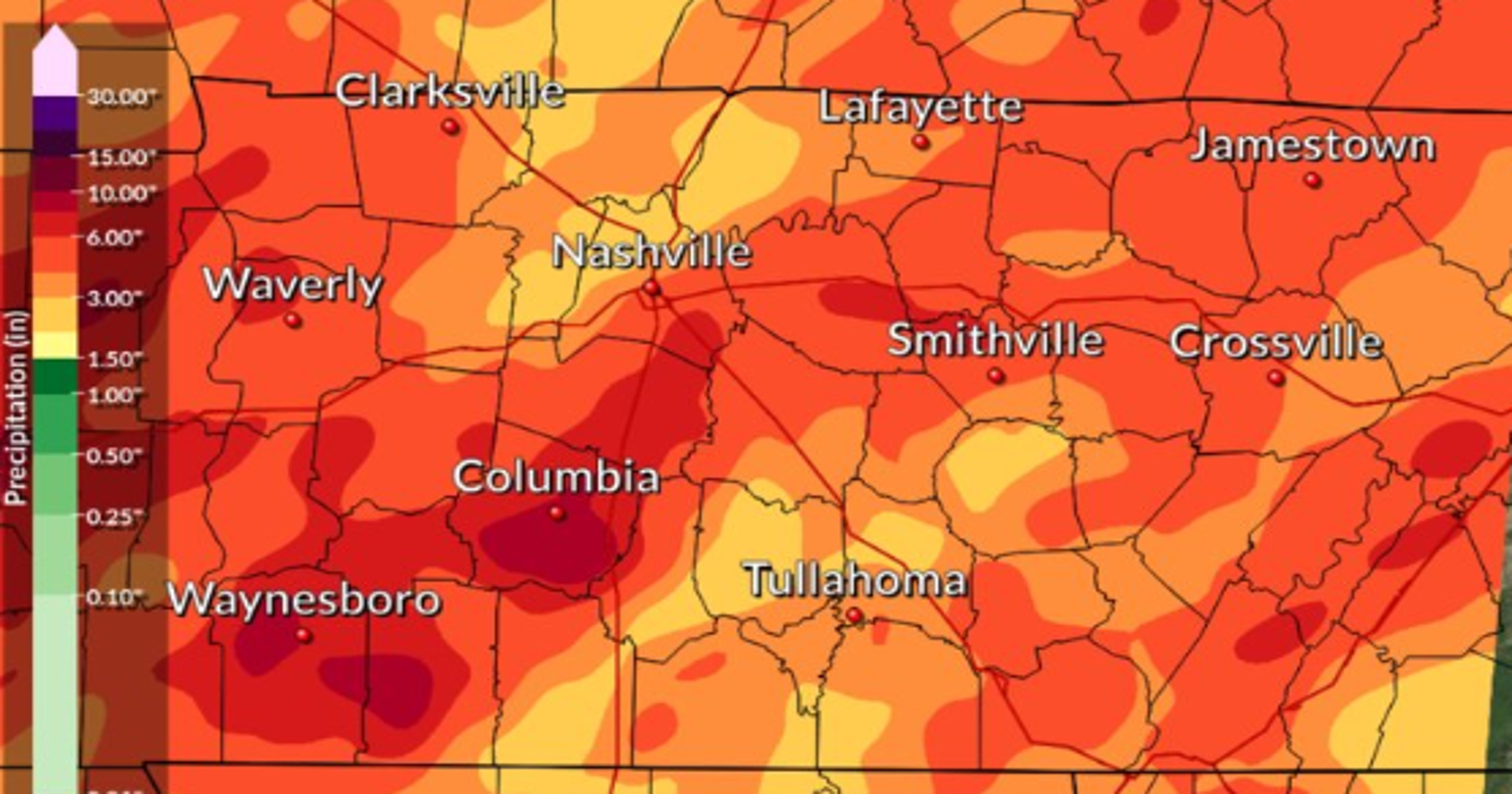 Nashville weather radar Rain ends today, sunny and dry weekend ahead