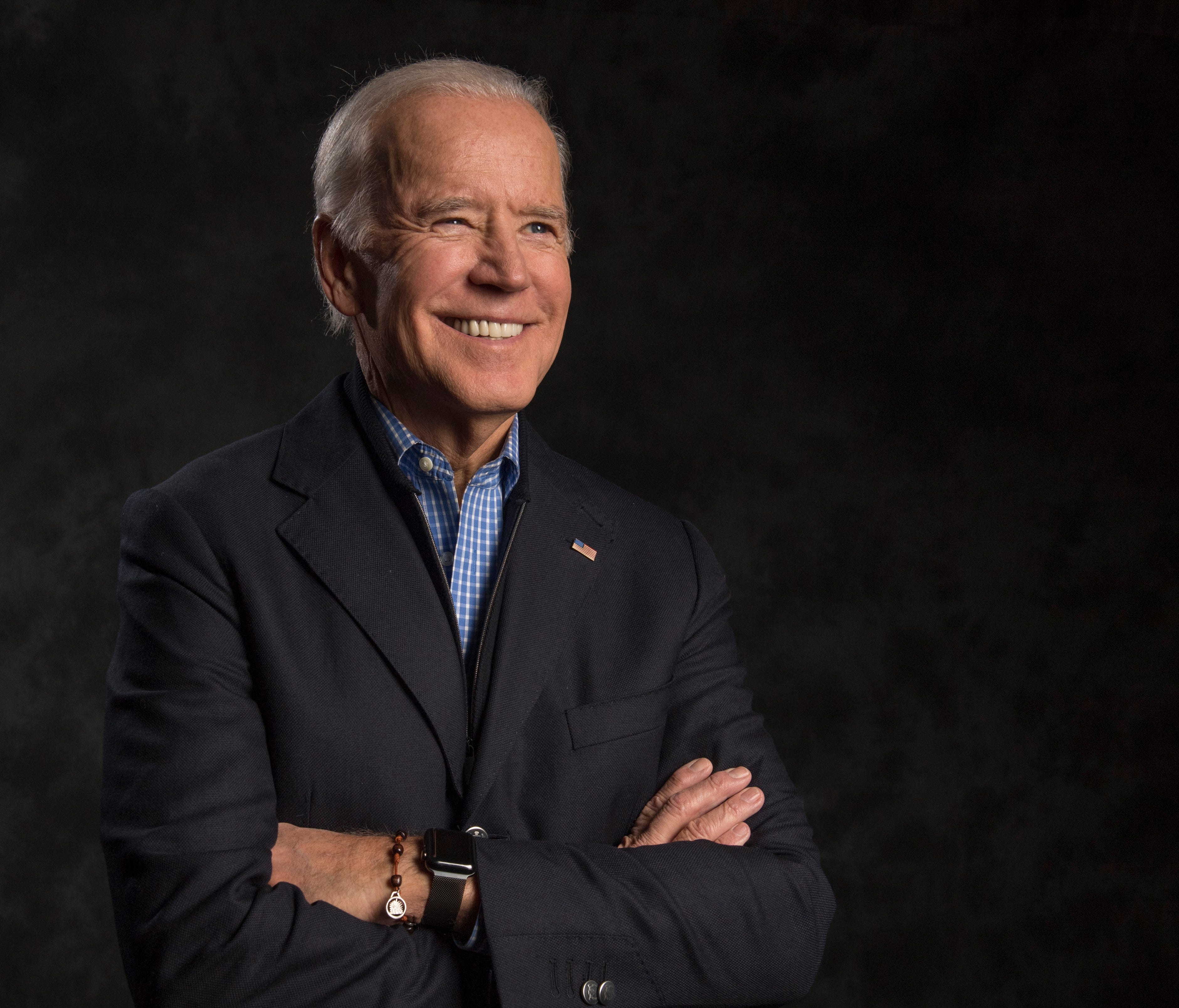 Biden poses for a portrait on Nov. 12, 2017, in New York.