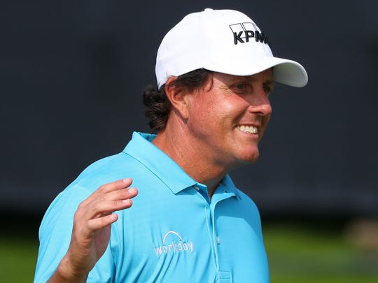 Phil Mickelson, who is slimmer, has shown up at the British Open this week.