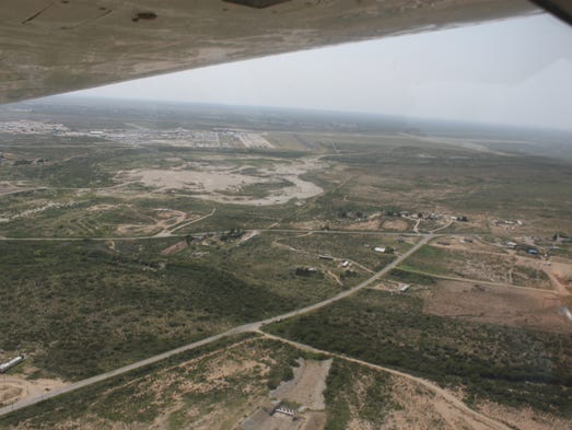 The view over southern Eddy County from a six-seat