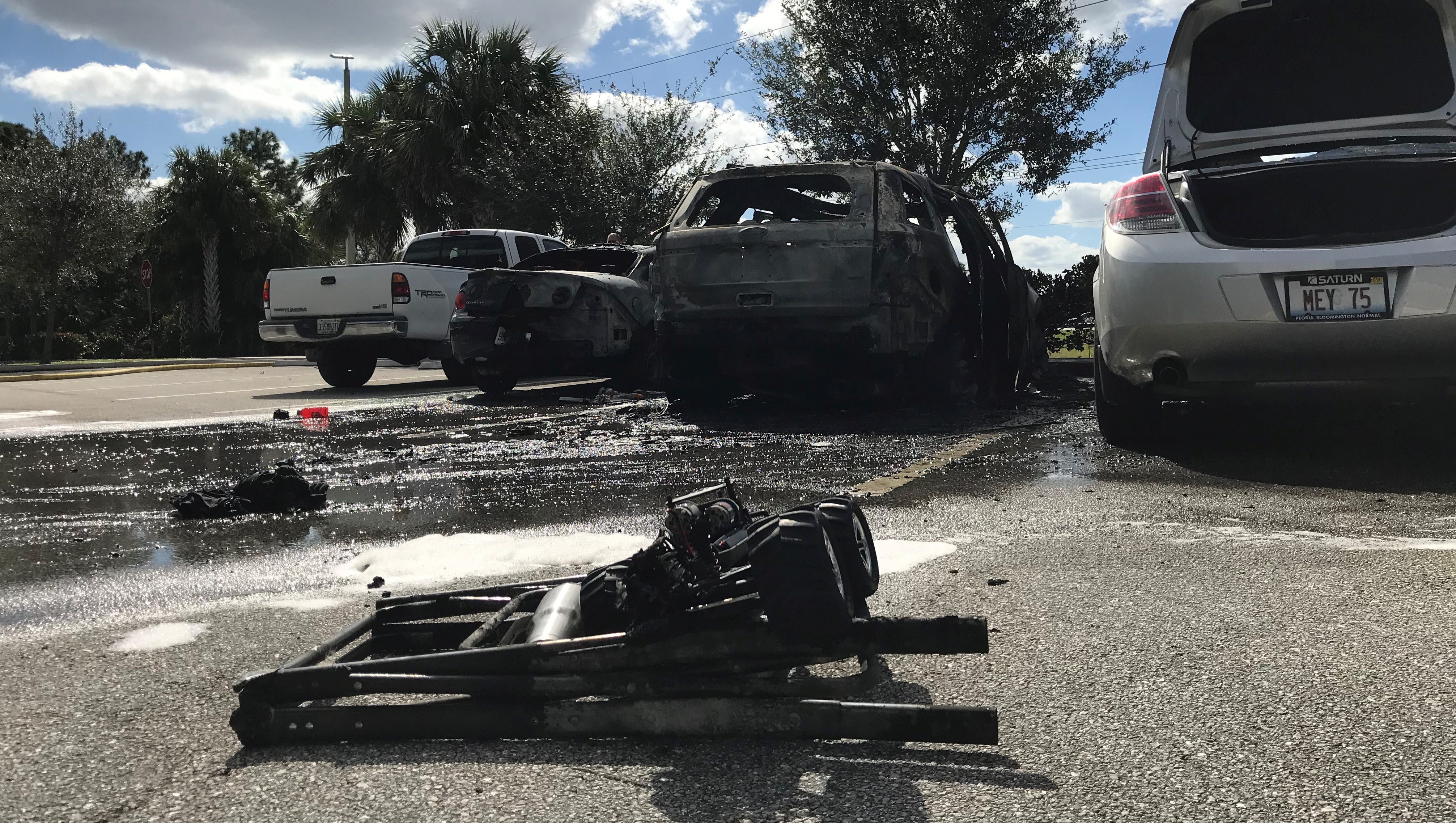 Rc Car Cause Of 3 Car Fire At Halpatiokee Regional Park