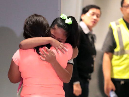 Family reunites after separation