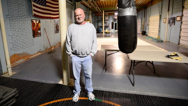 Charles 'Buddy' Laughlin at his gym, Wreckers Boxing Club.