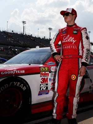Ryan Reed during the NASCAR XFINITY Series VFW Sport Clips Help A Hero 200 at Darlington Raceway on September 5, 2015 in Darlington, South Carolina.