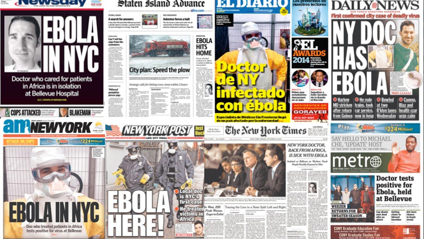 Ebola in New York fires up the media