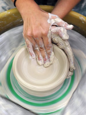 Midwestern State University will hold a one-day exhibit Monday featuring works by continuing education ceramics classes.