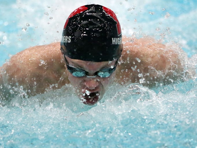 Homestead's Zach Teplin competes in the 200 Medley