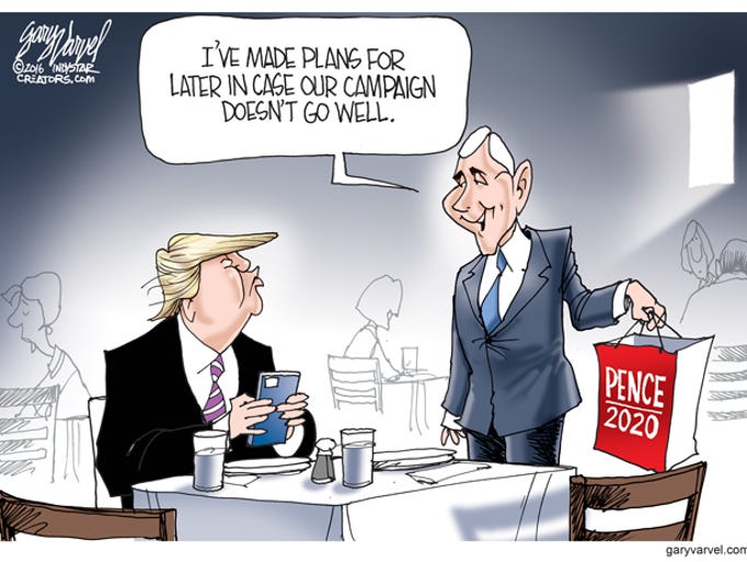 Gary Varvel S Cartoons On Mike Pence