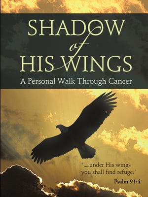 The cover for “Shadow of His Wings: A Personal Walk Through Cancer.” The book written by Sheridy Walker explores her challenges after being diagnosed with ovarian cancer in 2010 and how she channeled those to minister to other women facing hardships in life.
