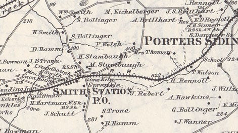 1876 Pomeroy, Whitman Atlas of York County, Pa.