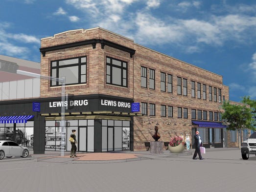 Lewis Drug planning downtown store