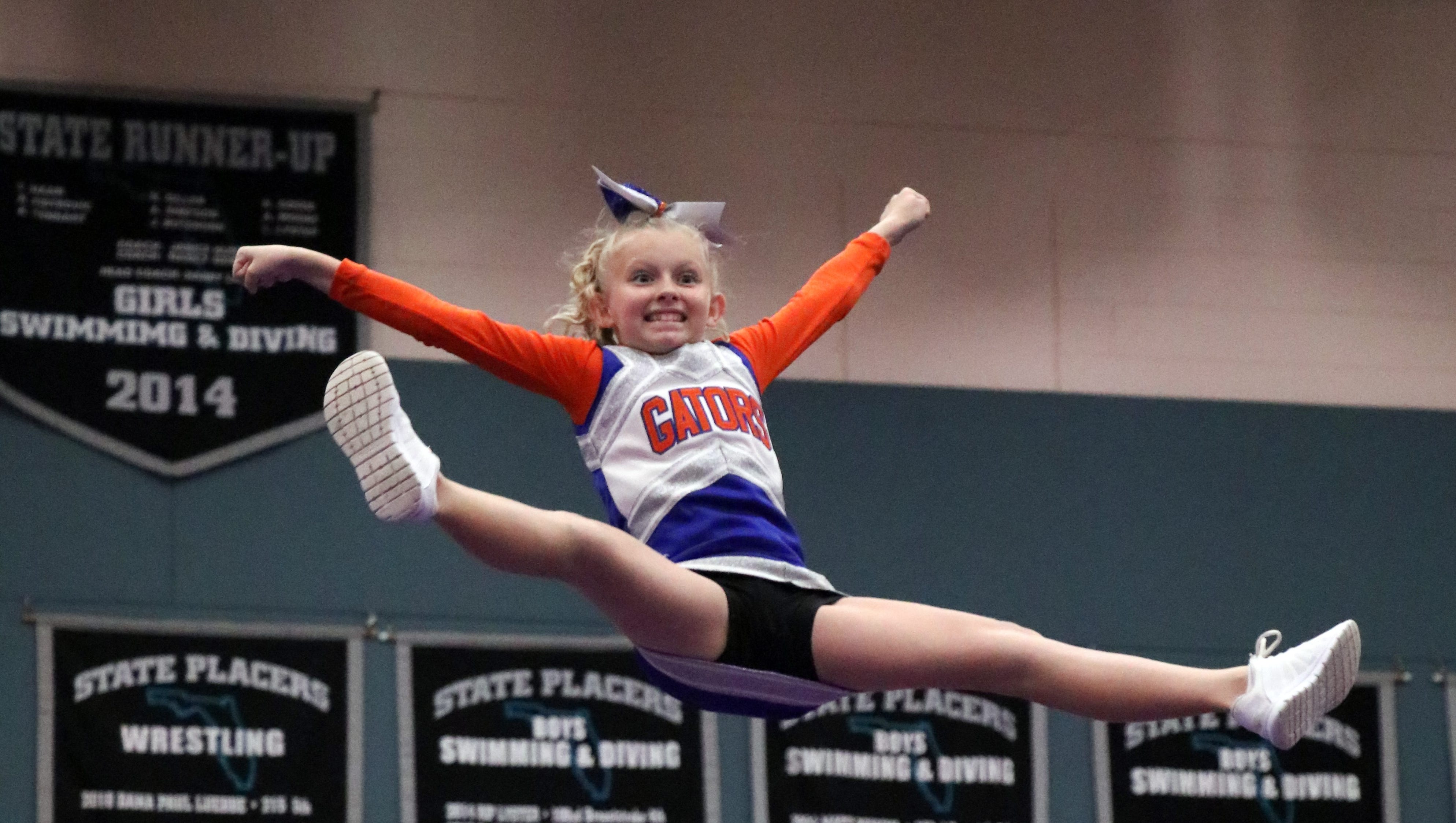 Cheerleading Young ladies chosen at competition for allstar squad