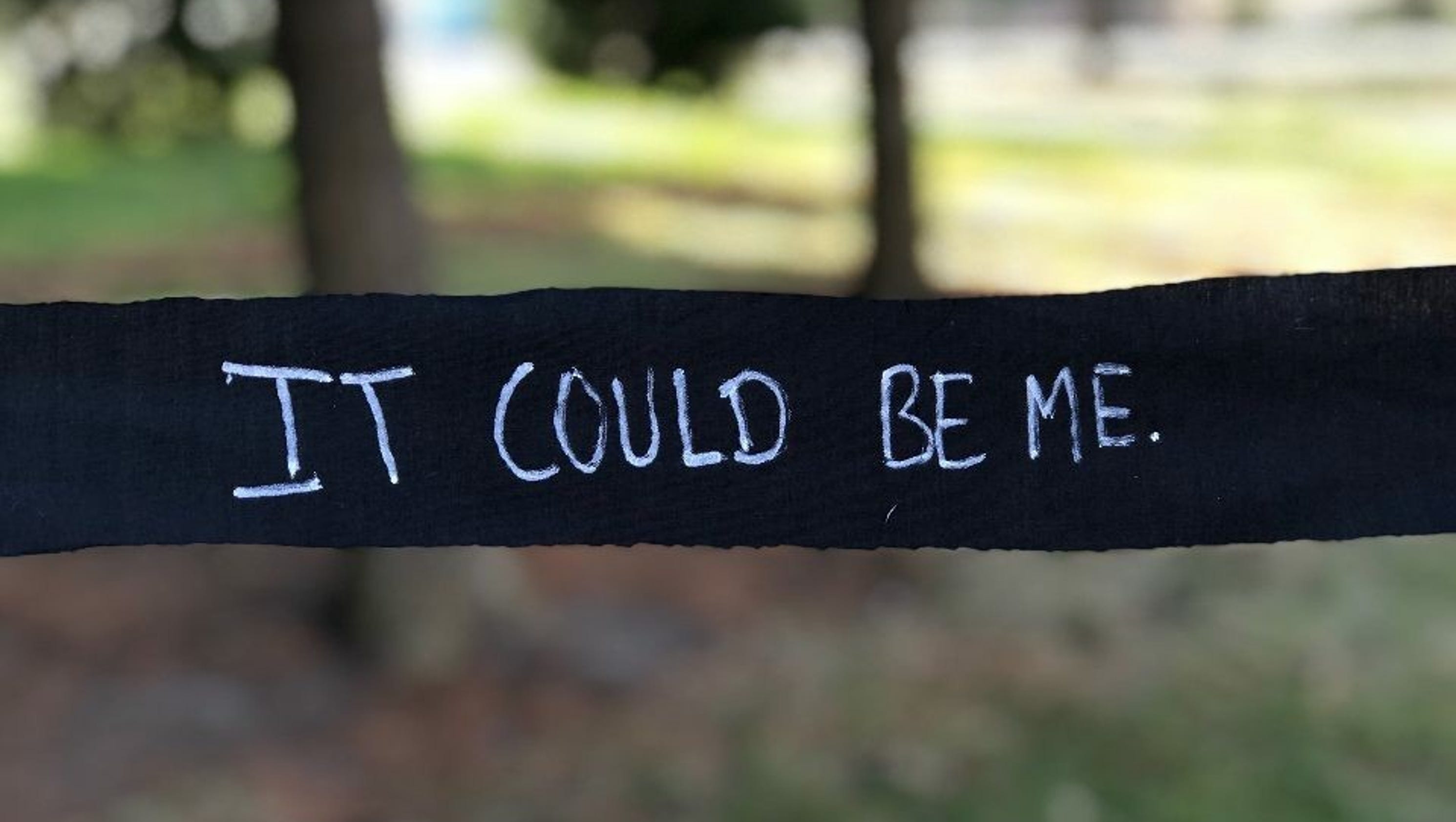 Some Drake students are wearing black armbands on the last day of