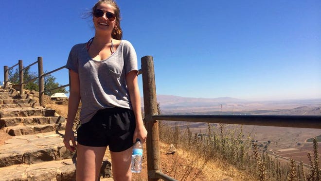 Ali Dakich, Carmel woman whose summer internship in Tel Aviv landed her in a war zone.