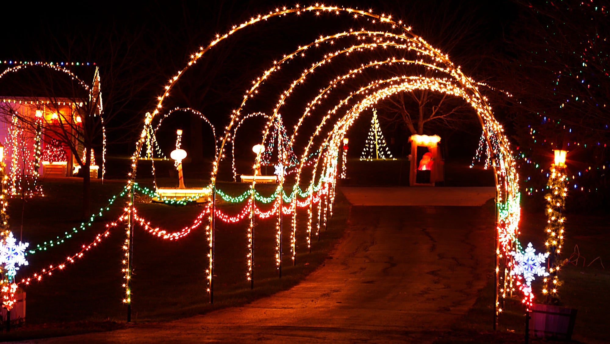Fond du Lac Christmas lights displays on map