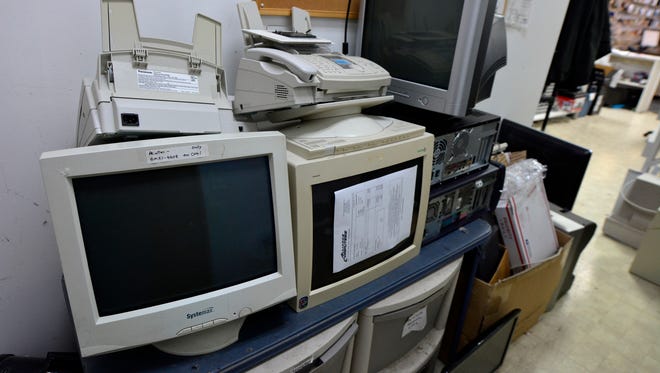 Alliance Computers, 984 Loucks Road, accepts electronics for recycling at no charge to the customer except for CRT computer monitors ($4) and large TVs ($10). (John A. Pavoncello - The York Dispatch)