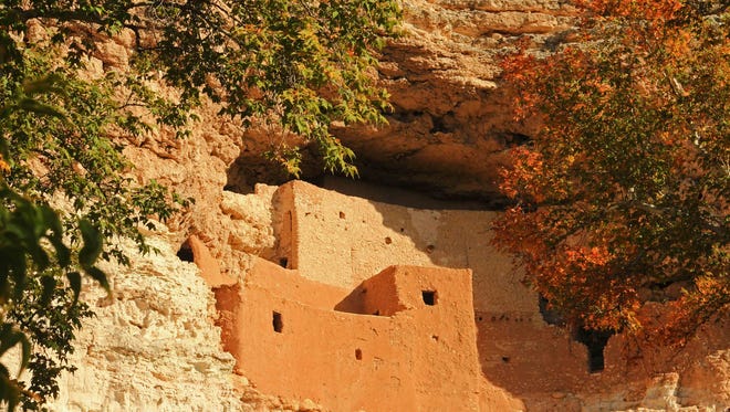 The rich, warm colors of fall at Montezuma Castle.