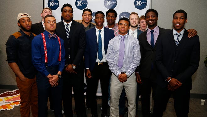 Xavier's basketball team won  Team of the Year at the first XSPY awards Monday and Edmond Sumner (center) won Best Comeback Athlete.