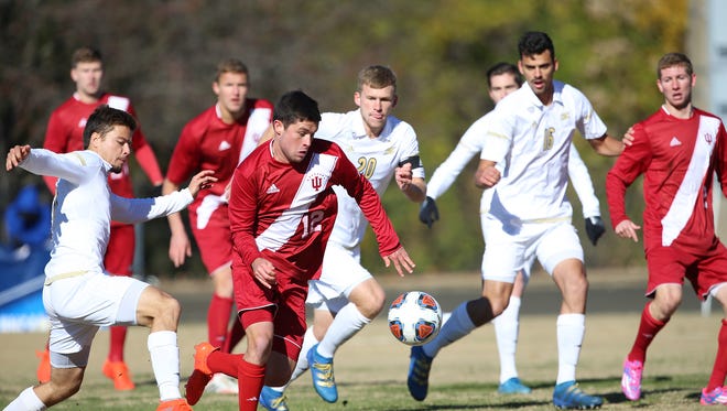 IU sophomore midfielder Austin Panchot and his teammates defeated Akron 1-0 in the NCAA tournament on Sunday.