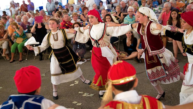 In this file photo, members of the Junior Levandia dance troupe perform at the annual St. Katherine Greek Fest at St. Katherine Greek Orthodox Church on Friday, Feb. 22, 2013, in North Naples. This year's annual celebration of Greek culture runs Friday through Sunday.