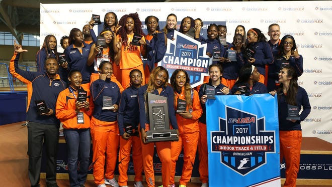 UTEP women's track team won their third straight title this weekend at the Conference USA Indoor Track and Field Championships.