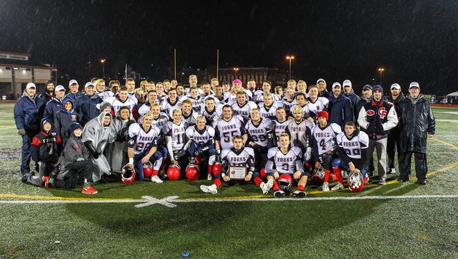 Chenango Forks advanced to its fifth straight state championship with a 48-28 Class B state football semifinal victory over Section 6's Cheektowaga on a dreary and rainy afternoon on Saturday, Nov. 18, 2017 at Union-Endicott's Ty Cobb Stadium.