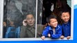 Young boys get the view of Pyongyang, North Korea from
