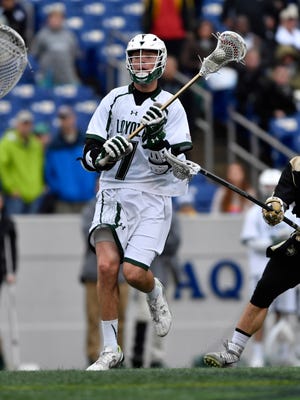 Loyola freshman attackman Pat Spencer (7) was the Patriot Leaue rookie and offensive player of the year.