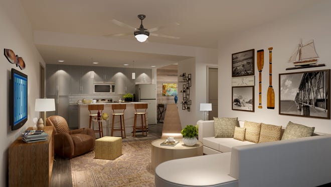 An artist’s rendering of a model at Spectra, a new multi-family community in South Fort Myers.