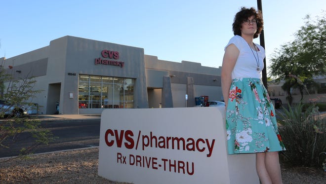 Hilde Hall, a transgender woman, says a CVS pharmacist refused to fill her hormone medication and loudly questioned her in front of other customers.