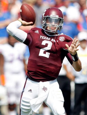 Sept. 8, 2012: Johnny Manziel makes his first college