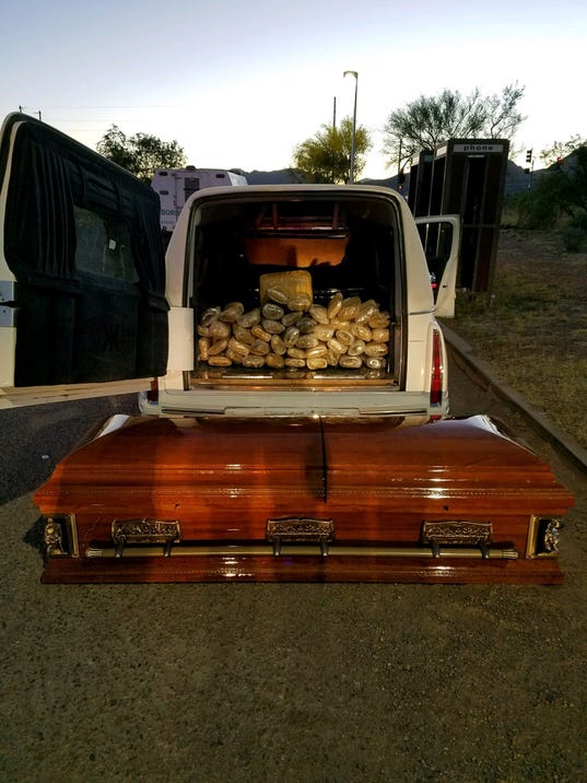 Hearse and Casket found with drugs