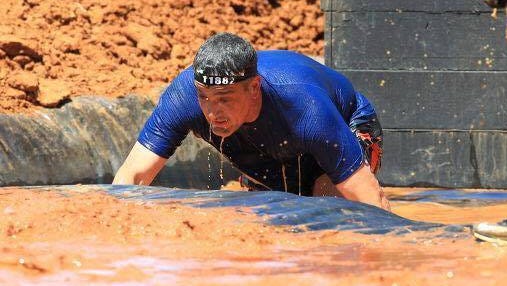 Chris Turner works through a Reebok Spartan Race as part of his 2017 New Year's resolution.