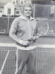 Neal McCarthy is pictured here on the tennis court.