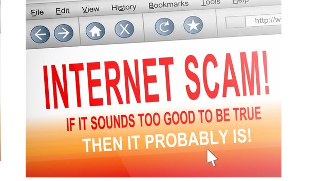 Internet scam.
