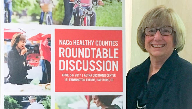 Oakland County Commissioner Shelley Goodman Taub went to Connecticut to take part in a roundtable discussion about county health priorities.