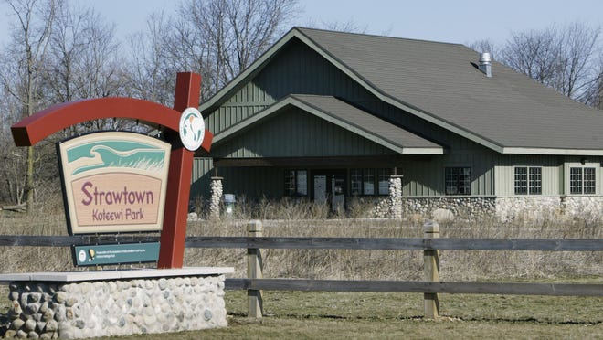 The Taylor Center of Natural History (cq) at Strawtown Koteewi Park (cq) in Hamilton County. The park has become a rich site for archeological study of residents of the area going back 10,500 years. It is part of the Hamilton County Parks & Recreation system. (Joe Vitti/Indianapolis Star)