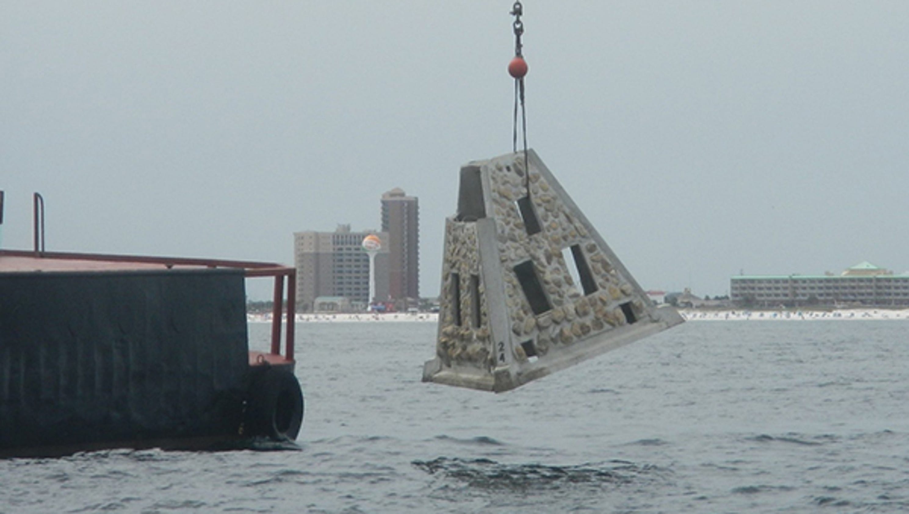 Escambia County Deploys 34 New Artificial Reefs Off