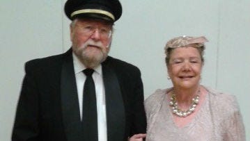 Philip White and Jill A. Hargrave participated in Readers Theatre’s “A Night To Remember.”  The program now is called the Apron Series.