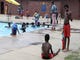 Kids play at Dr. Foster M. Brown Pool Thursday, July