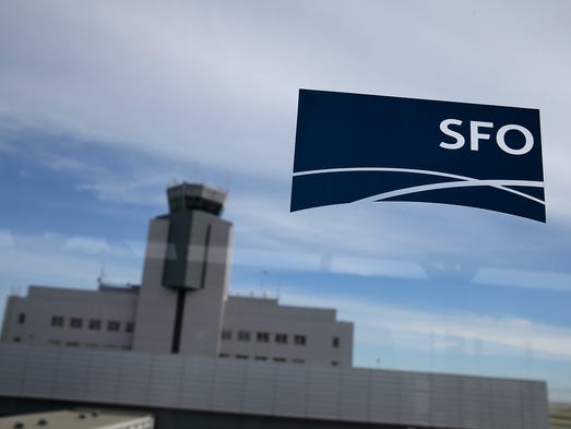 Terminal 2 is seen by a window of a sky train