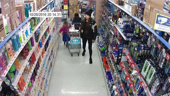 Howell police are seeking leads on two people they believe stole a smartphone from a Walmart checkout line.