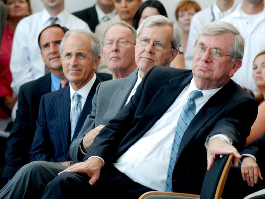 July 15, 2008: Rep. Zach Wamp, left, R-Tenn., Sen.