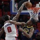 Pistons' Drummond returns to work at free-throw line