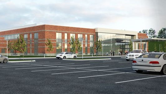 University of Michigan Health System officials on Thursday released this artist's rendering of Brighton Health Center South.