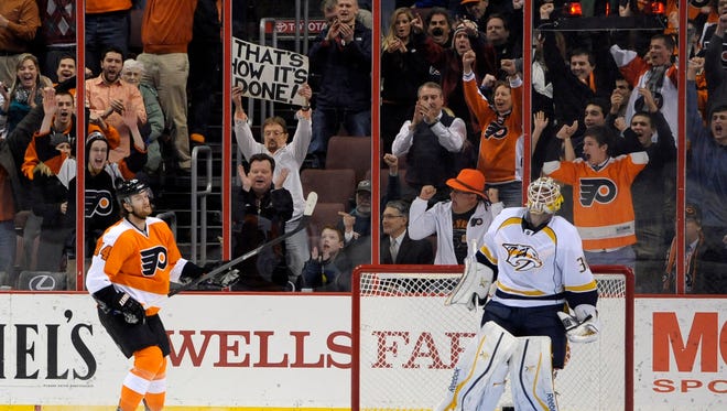 The Flyers won a shootout last time the Predators came to town