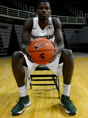 Guard Eron Harris, who transferred from West Virginia and sat out last season, is being counted on for a heavy role in MSU 's backcourt this season.