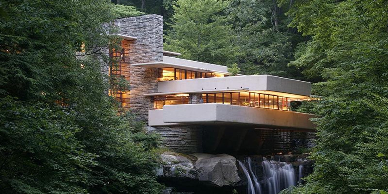 Flood topples statue at iconic Fallingwater house