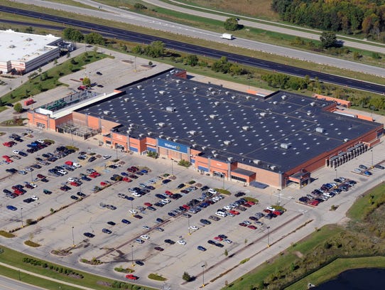 This is a 2013 aerial view of the Mukwonago Walmart